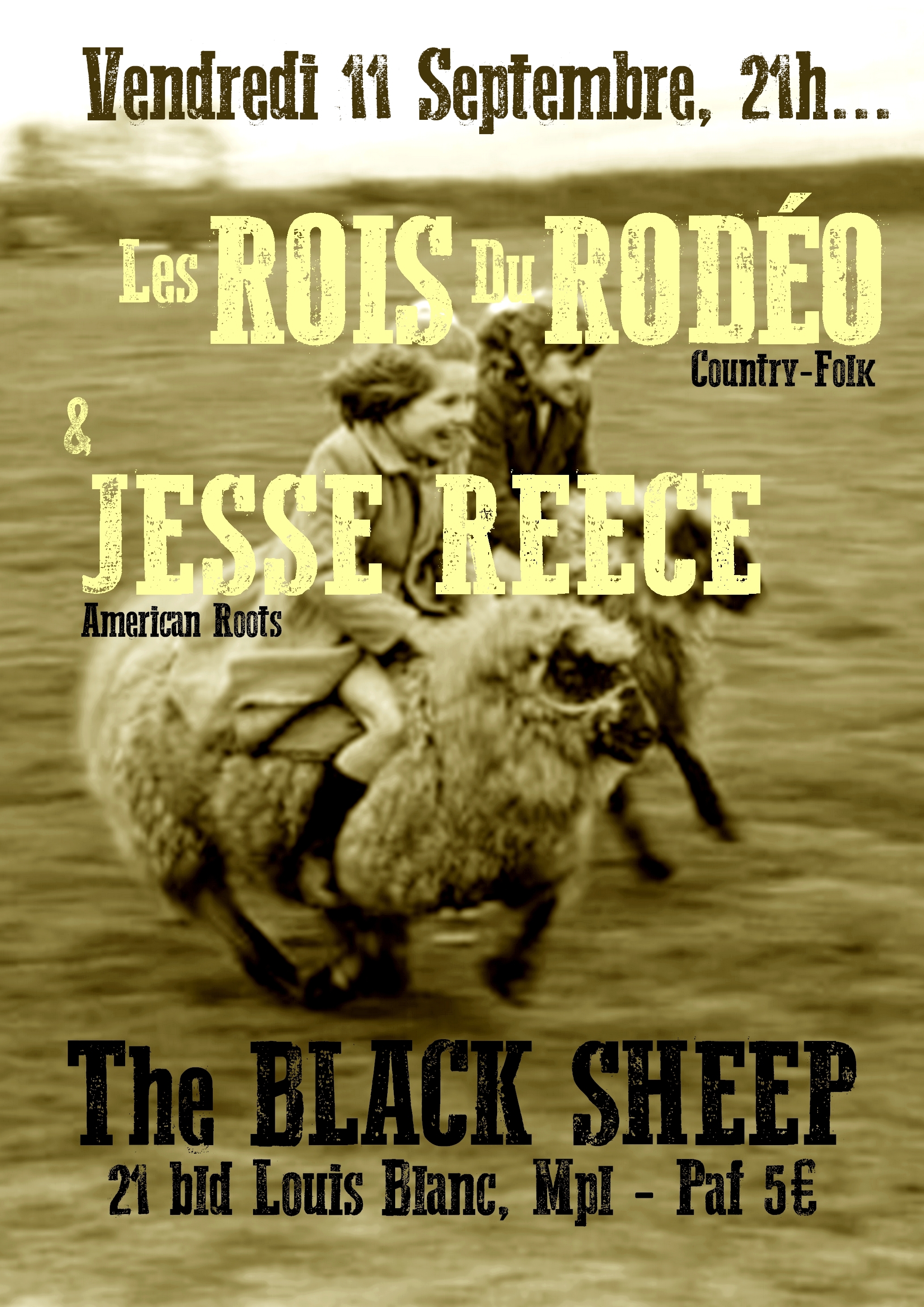 LES ROIS DU RODEO - Black Sheep poster - 150911