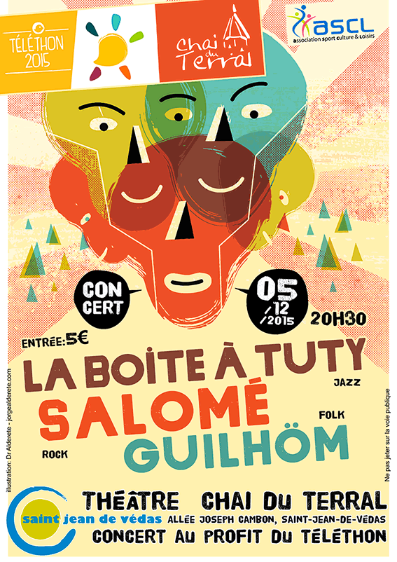 Téléthon 2015: La Boite à Tuty + Salomé + Guilhöm au Théâtre du Chai Du Terral