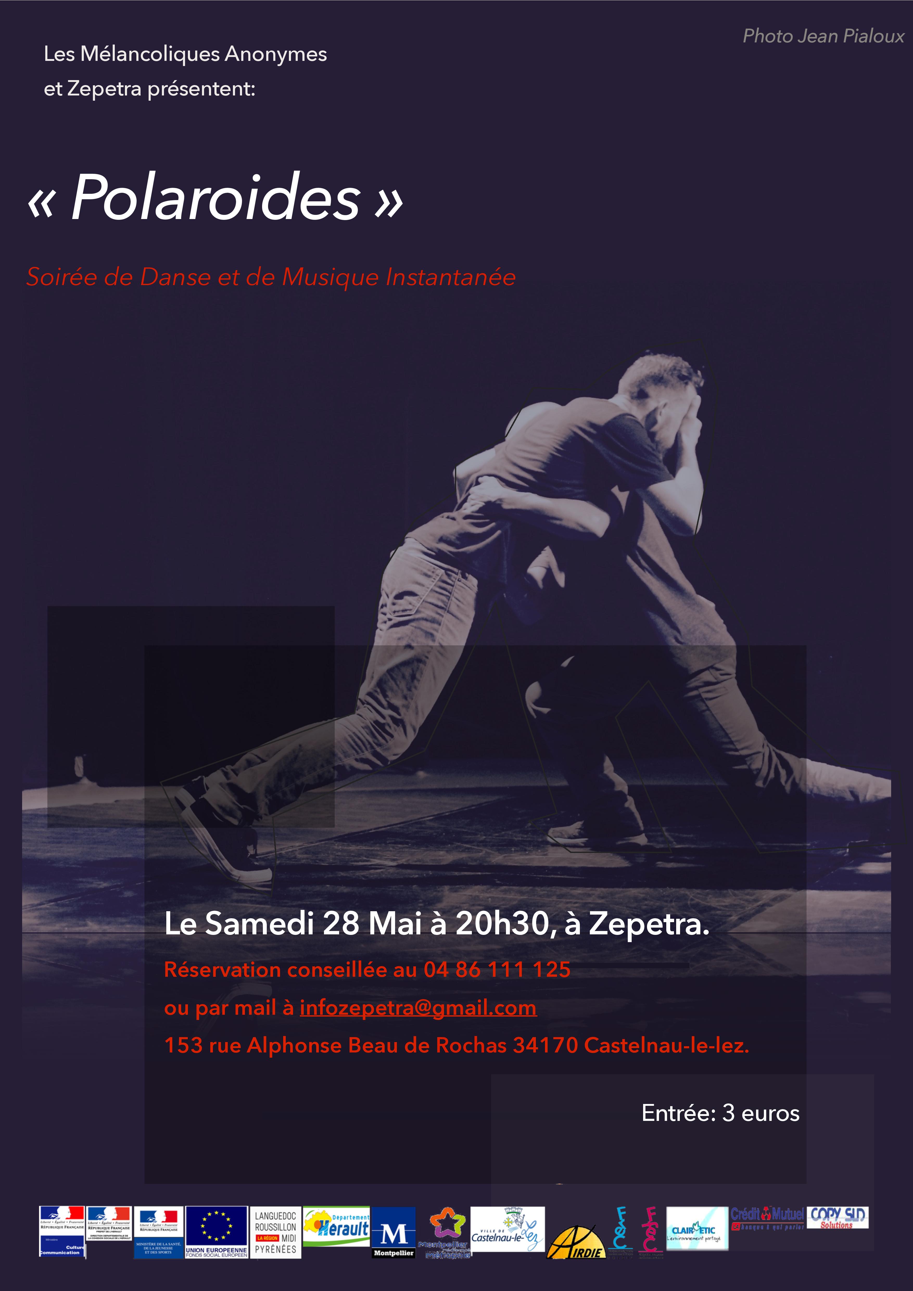 Polaroïdes: Soirée de danse et de musique instantanée par les Mélancoliques Anonymes à Zépetra
